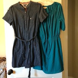 2 summer dresses sz lrg